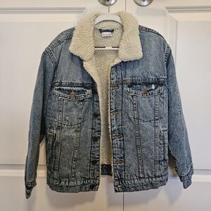 Zara Boy's Fleece Trim Danim Jacket